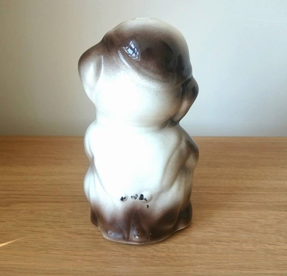 Vintage Ceramic Piggy Bank, 1960s Coin Saver, Playroom Decor