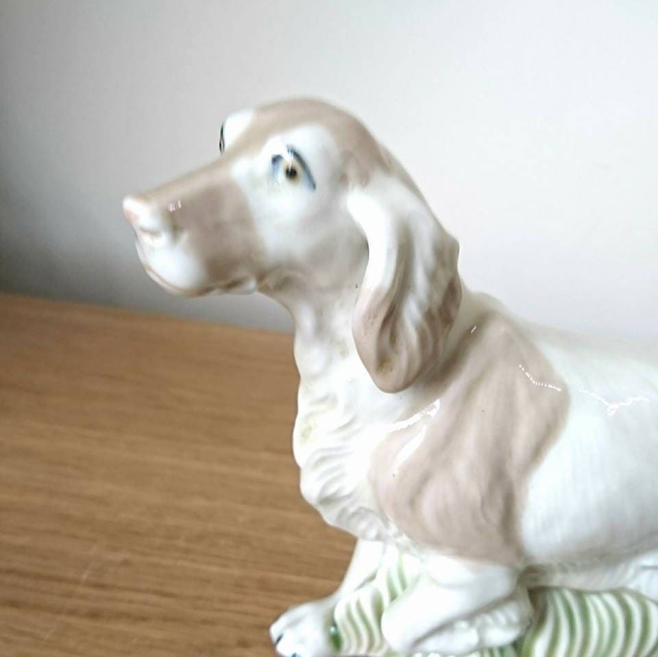 Vintage Dog Figurine Irish Setter Glazed Dog Animal Ornament Beswick Style