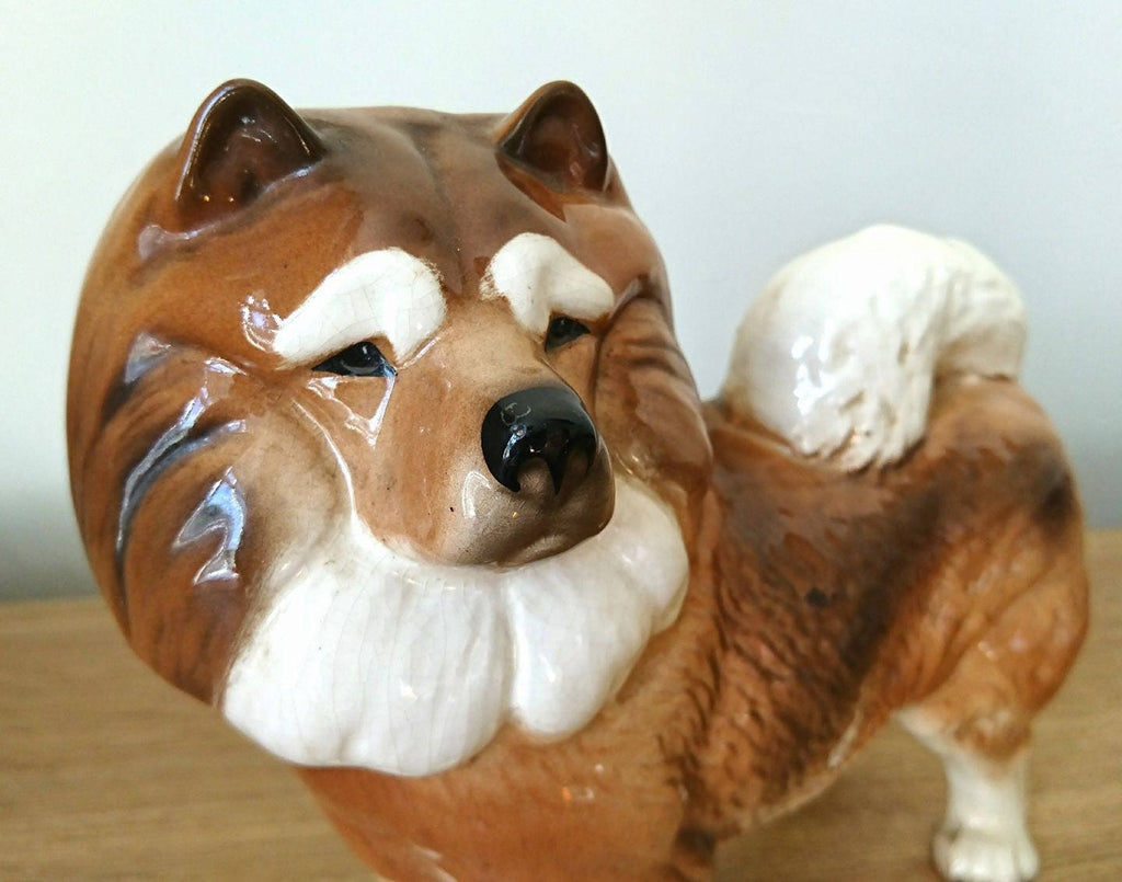 Vintage Coopercraft Chow Chow Dog Figurine, Beswick Style Ornament