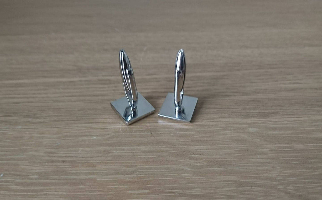 Vintage Cufflinks Cuff Links Silver Tone Modernist Style Gift For Men Boxed