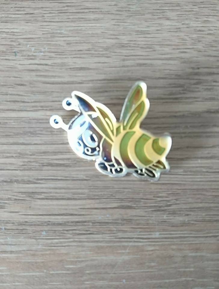 Vintage Goldtone Bumble Bee Brooch, Insect Jewelry Pin