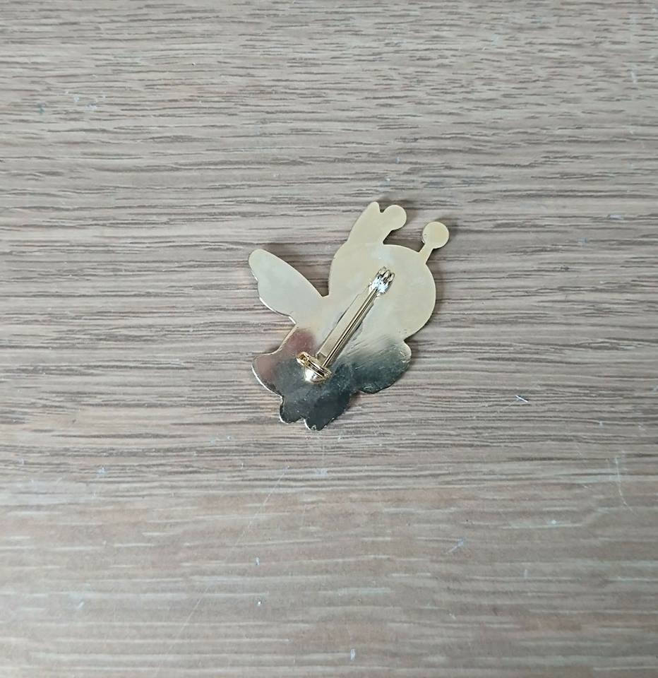 Vintage Goldtone Bumble Bee Brooch, Insect Jewelry Pin