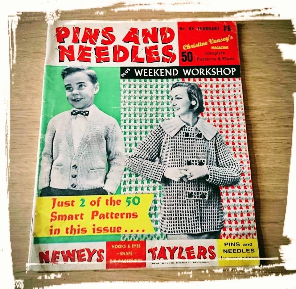Vintage Knitting Magazine Book Patterns Pins and Needles Needlepoint Crochet book