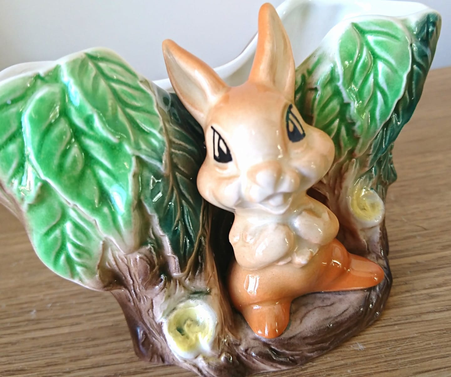 Vintage Hornsea Fauna Rabbit Planter, Royal Kitsch Decor