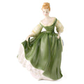 Royal Doulton Lady Figurine "Fair Lady" HN 2193 Year 1962 Green Dress Beautiful Collectable Lady Figurine