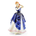Vintage Royal Doulton Figurine, Lady Laura HN3136, Blue Dress