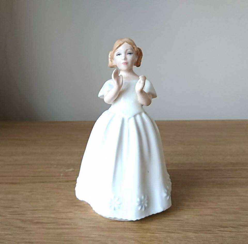 Royal Doulton Figurine Catherine HN3044 Vanity Fair Children  Pretty Girl Figurine White Dress