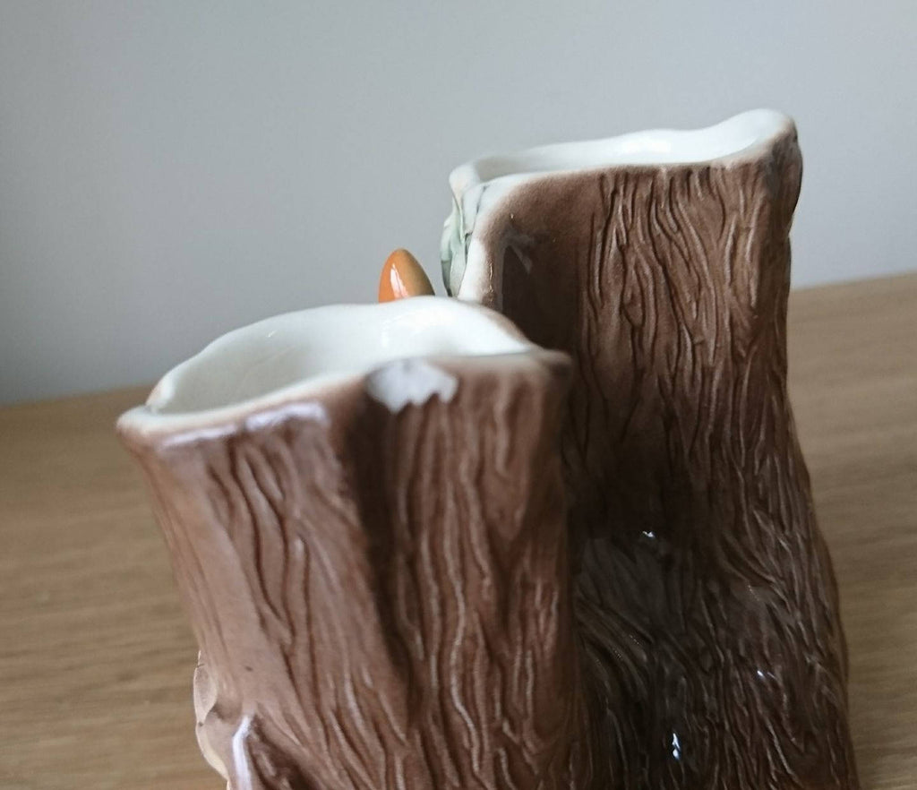 Vintage Hornsea Fauna Royal Planter, Rabbit Under Tree Vase