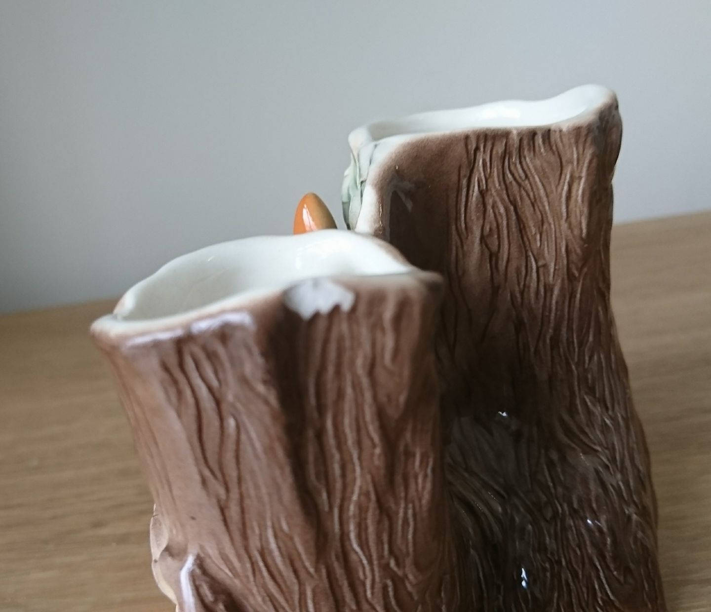 Vintage Hornsea Fauna Royal Planter, Rabbit Under Tree Vase