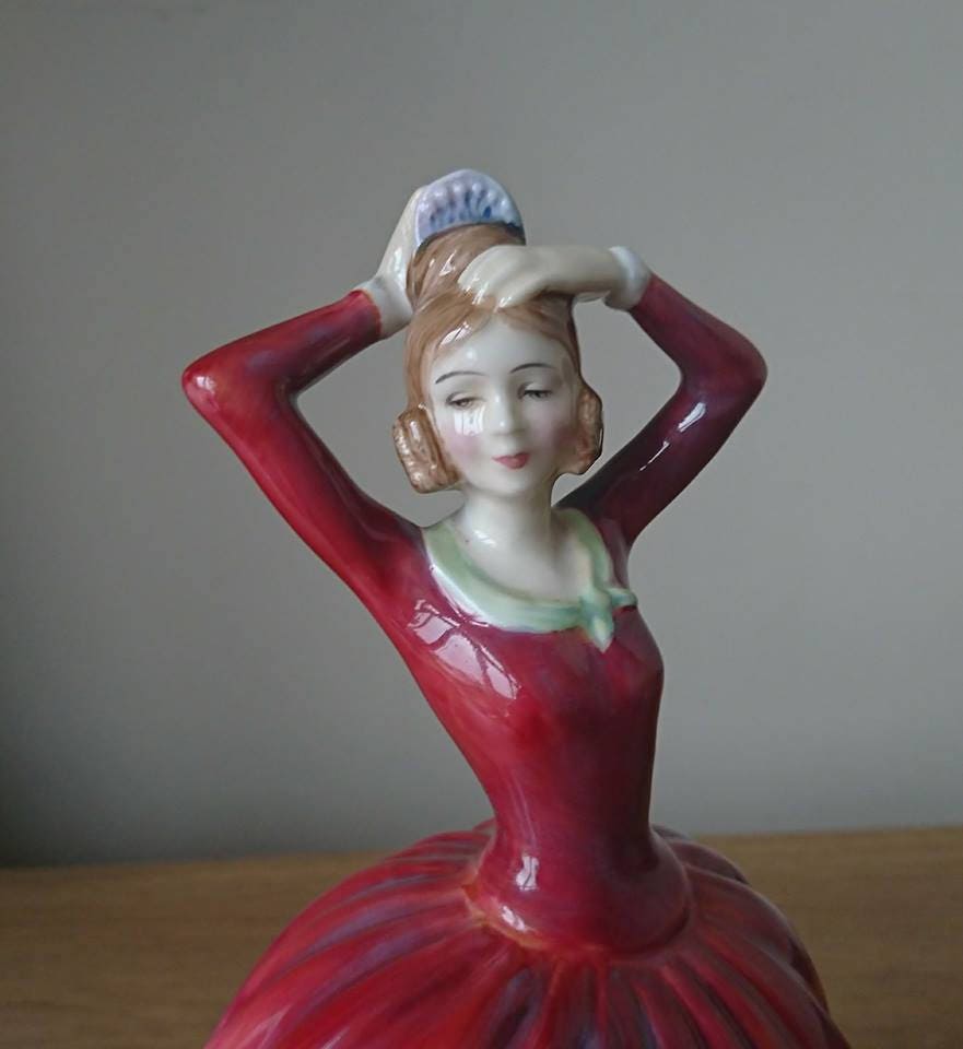 Royal Doulton Figurine: Lady Katrina HN2327, Red Dress Collectable