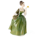 Royal Doulton Fleur Figurine HN2368, Green Dress Pretty Lady