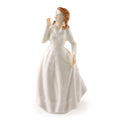 Royal Doulton Lady Figurine Joy HN3875 Pretty White Dress Figurine Collectors Club