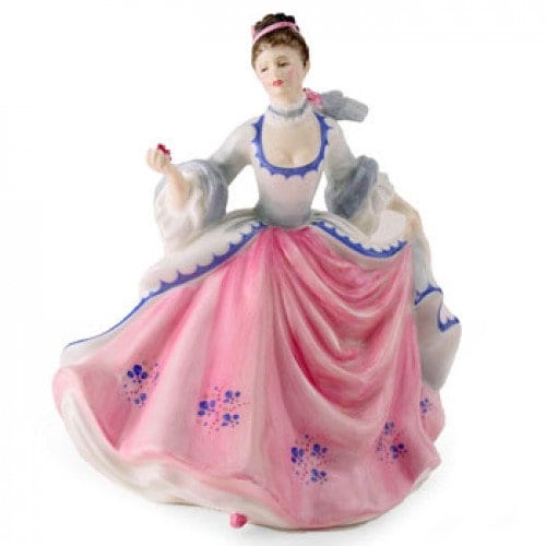 Royal Doulton "Rebecca" Figurine, HN2805, Pink & Blue Dress