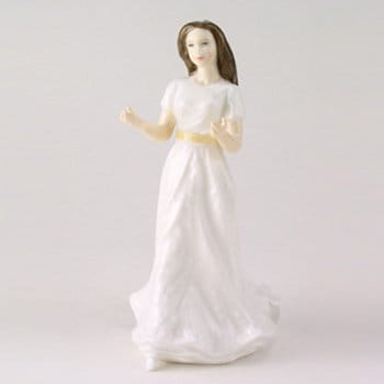 Royal Doulton Lady Figurine, Greetings HN4250, Sentiments Collection