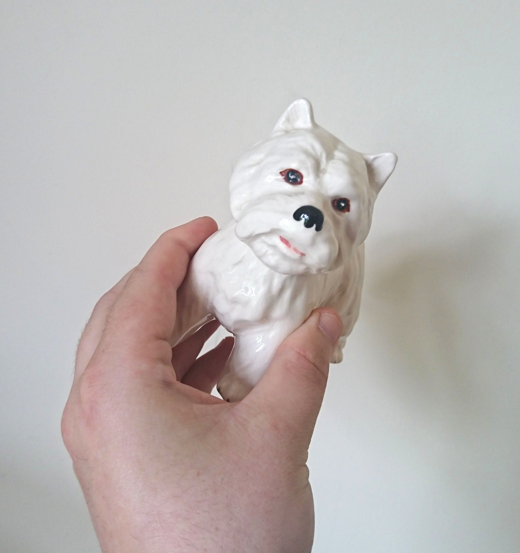 Vintage Melba Ware Westie Dog Figurine, Mid Century Collectible