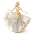 Royal Doulton Sweet Seventeen Figurine, White and Gold Trim