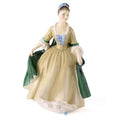Royal Doulton Figurine: Elegance HN2264, Peggy Davies Pretty Lady, Green & Yellow Dress