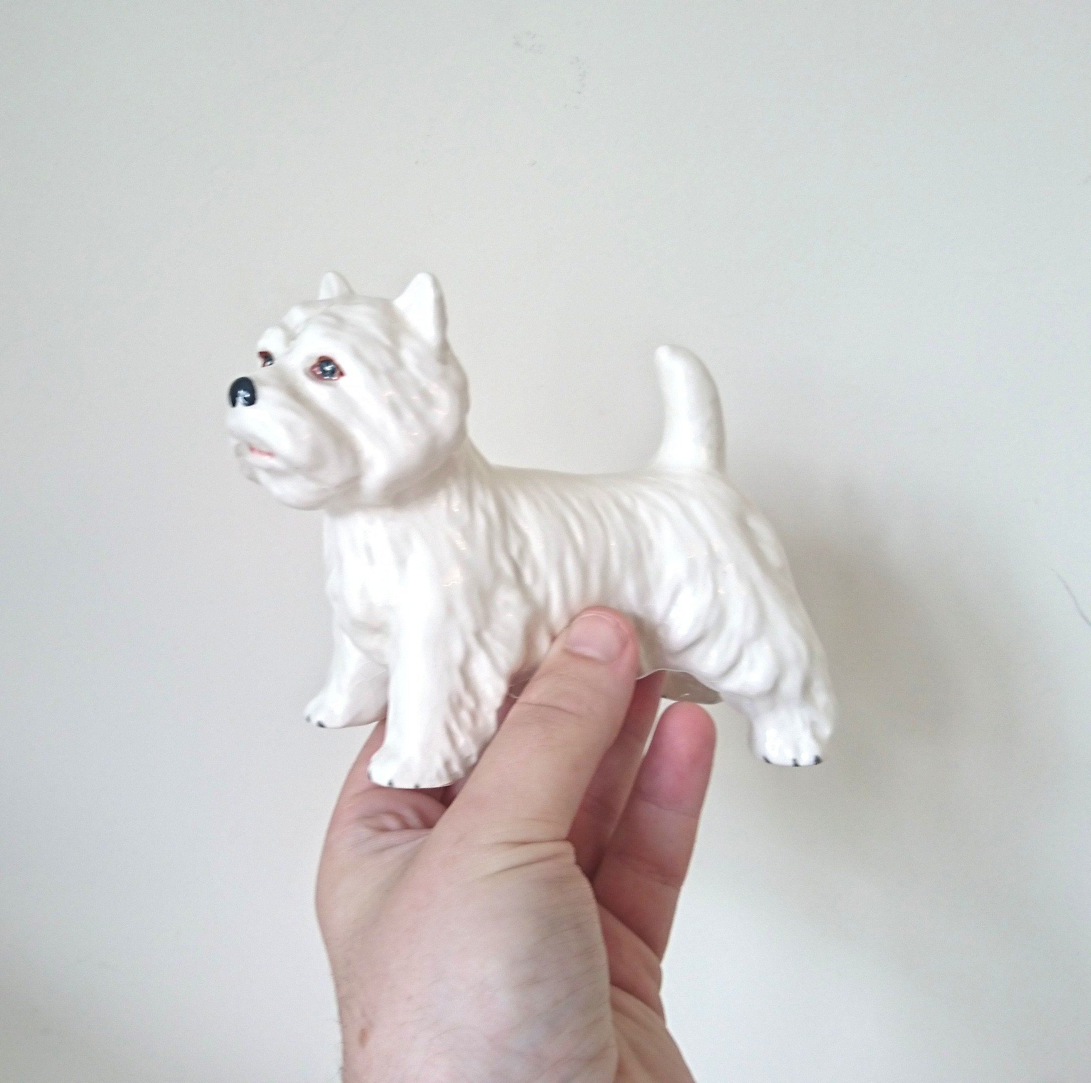 Vintage Melba Ware Westie Dog Figurine, Mid Century Collectible