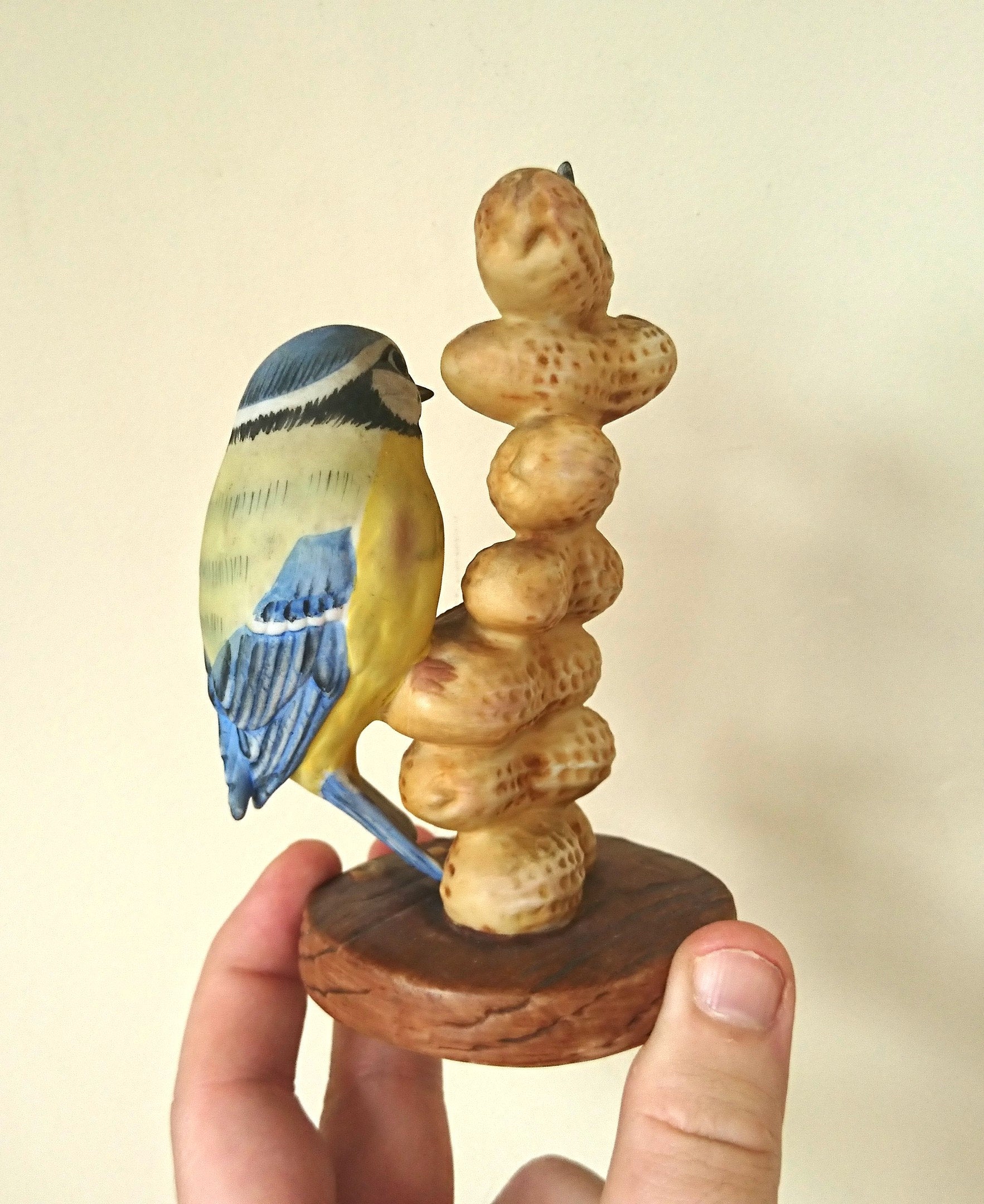 Vintage Blue Tit Bird Figurine Small Collectable Bird Ornament The Chancery Collection Bluetit by Maruri