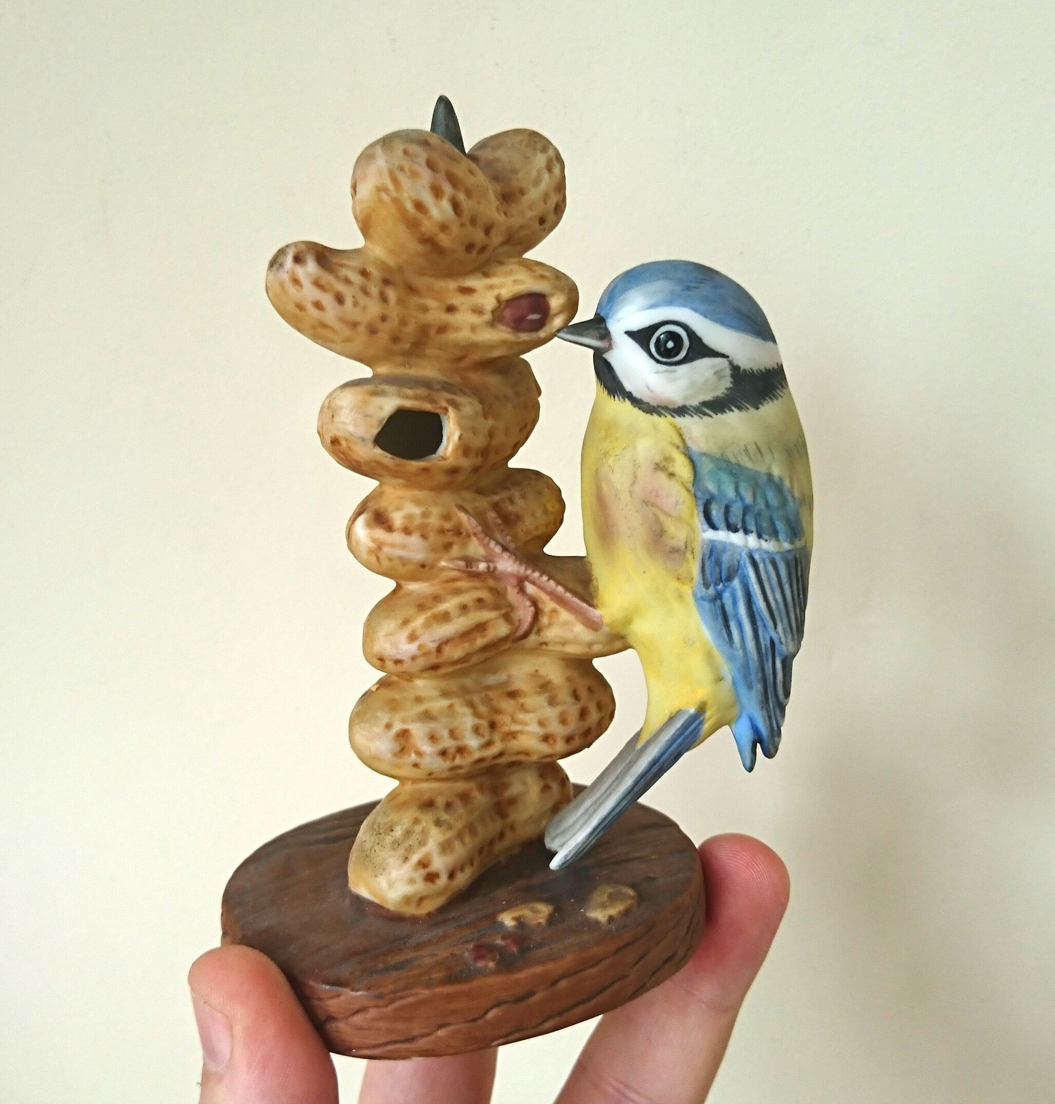 Vintage Blue Tit Bird Figurine Small Collectable Bird Ornament The Chancery Collection Bluetit by Maruri