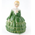Royal Doulton Belle Figurine  HN2340 Emerald Dress, Fine Bone China