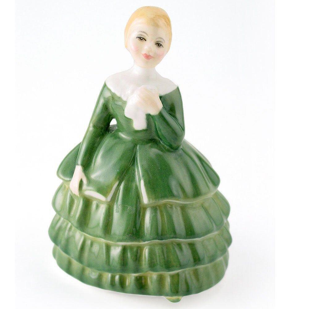 Royal Doulton Belle Figurine  HN2340 Emerald Dress, Fine Bone China