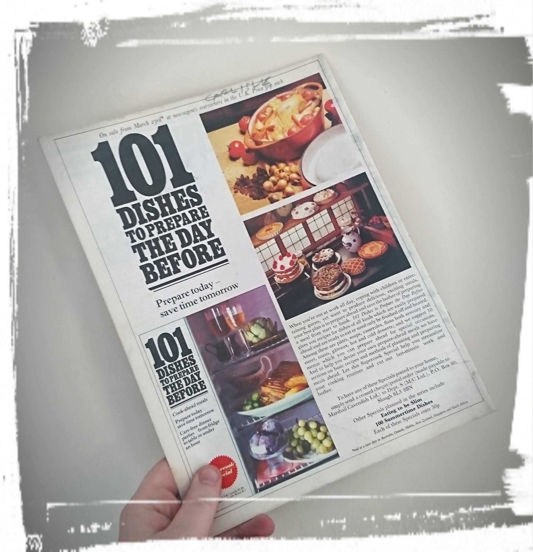 Vintage Supercook Magazine - 1970s Retro World Recipes, Volume 3