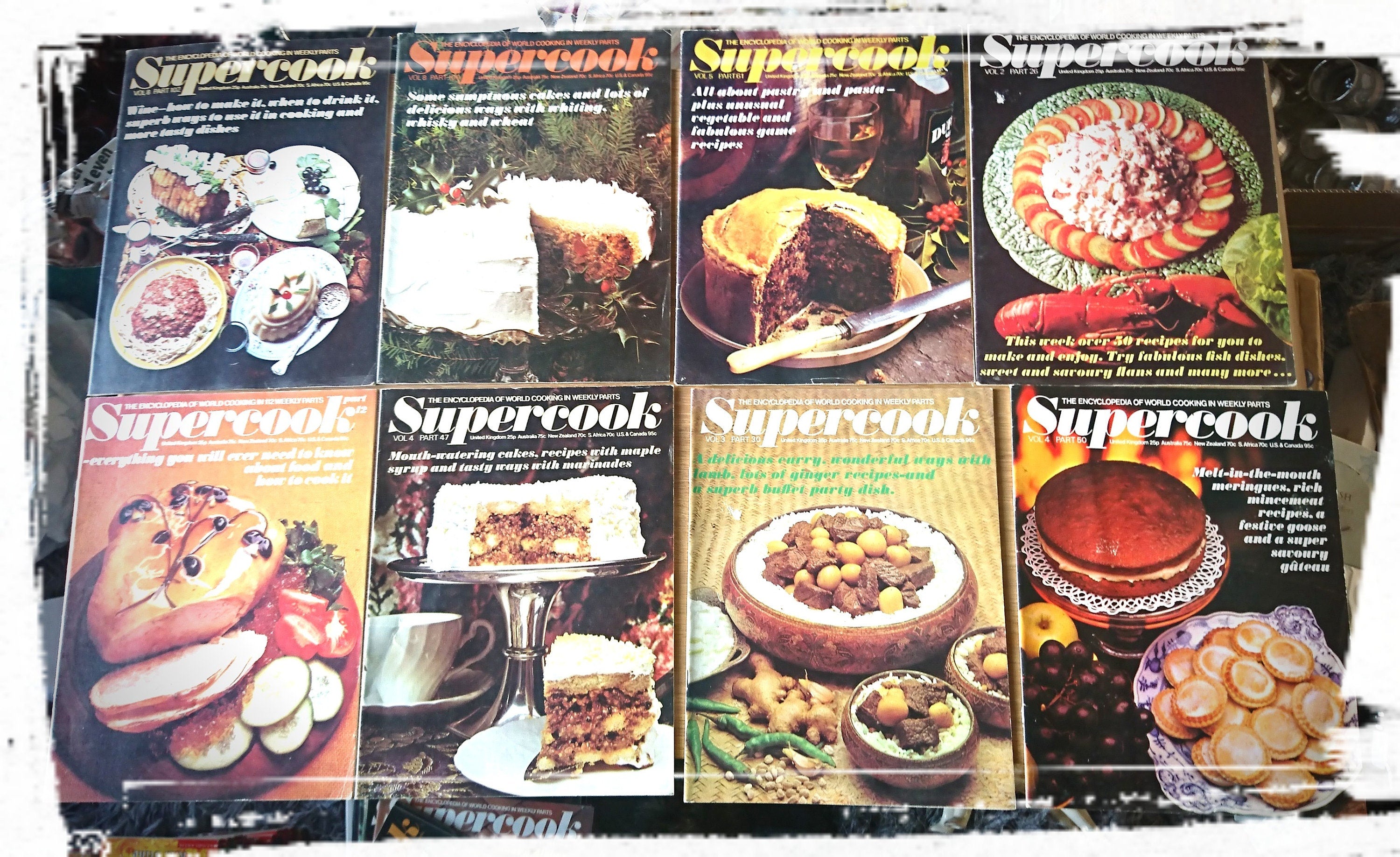Vintage Supercook Magazine - 1970s Retro World Recipes, Volume 3