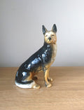 Vintage German Shepard Ceramic Dog Figurine Beswick Style Sculpture Ornament