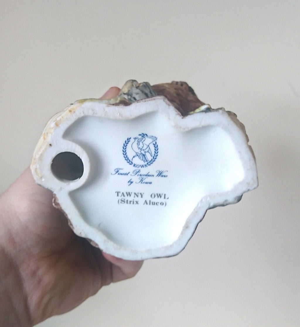 Vintage Kowa Porcelain Tawny Owl Figurine