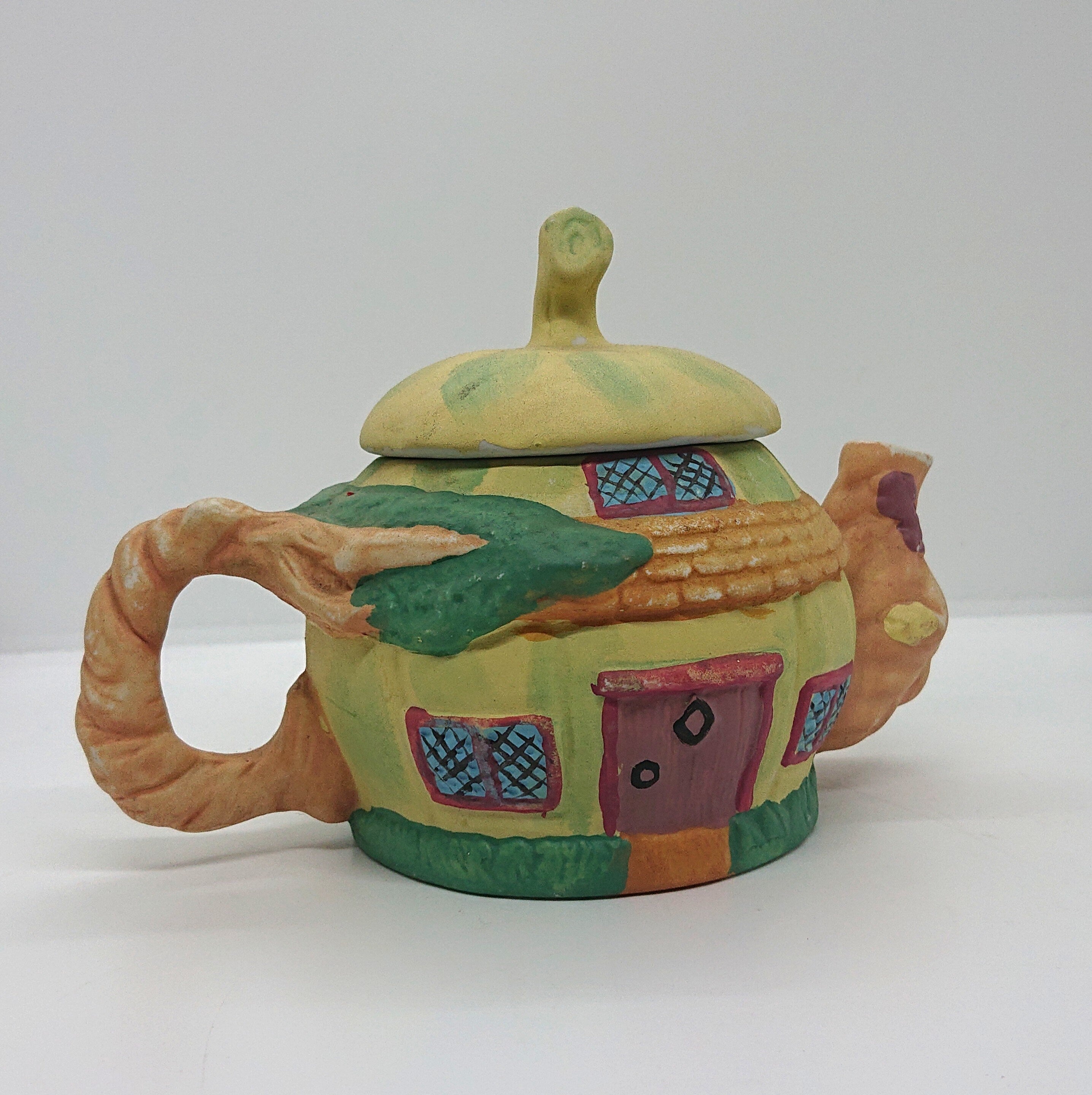 Vintage Ceramic Novelty Teapot Pottery Teddy Bear Family Decorative, Ornamental Teapot Afternoon Tea Party