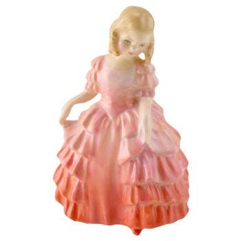 Rose HN1368  Royal Doulton Figurine Harradine by Leslie Harradine  Child Classics Girl Red Dress