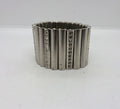 Vintage Silver Tone Rhinestone Bracelet, Chunky Glam Costume Jewelry
