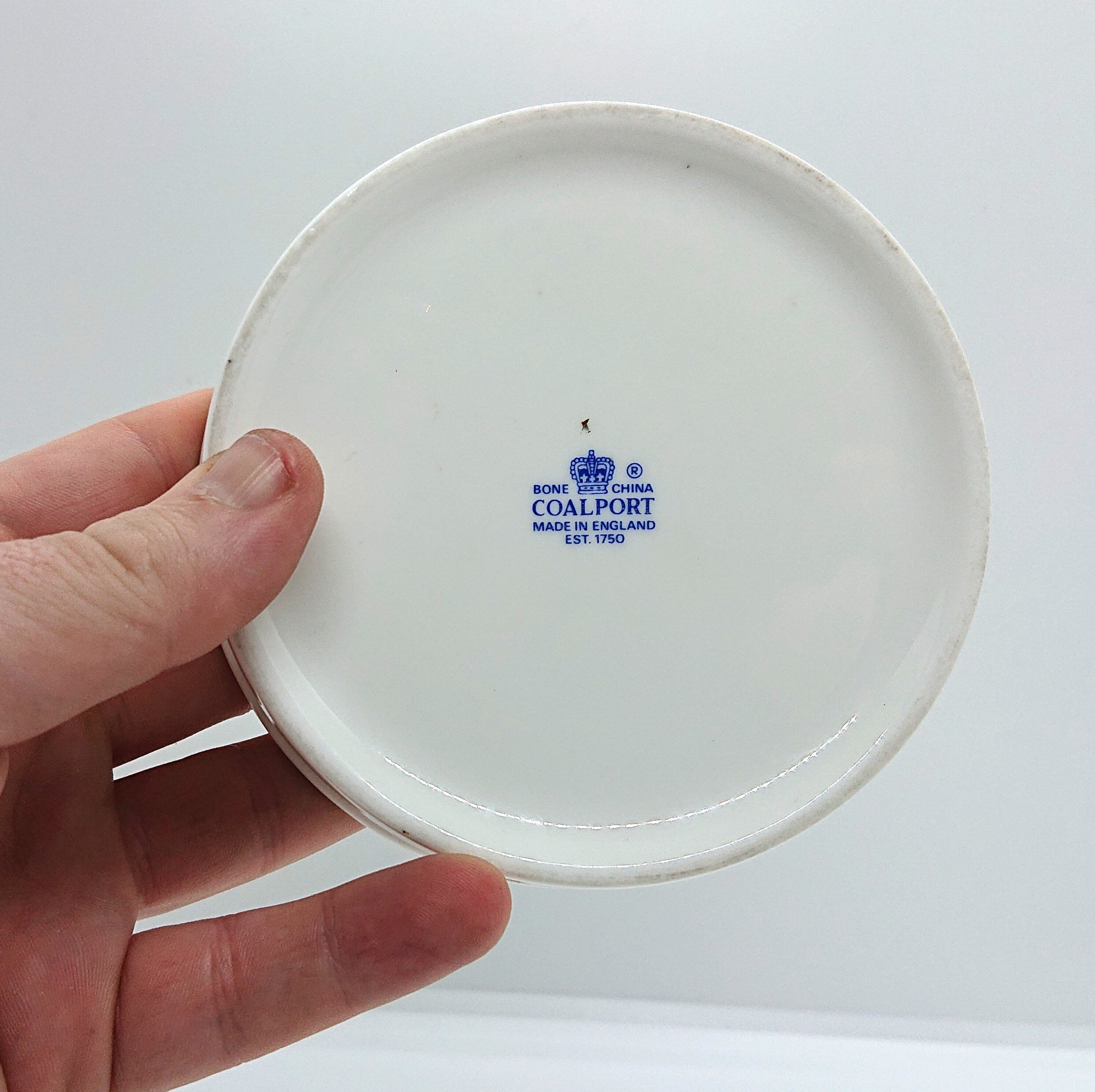 Vintage Coalport Bullfinch Trinket Dish, British Bird Bone China Jewelry Tray