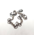 Vintage Silver Long Necklace Cluster Pearls with Silver Chain Necklace Costume Jewellery Jewelry