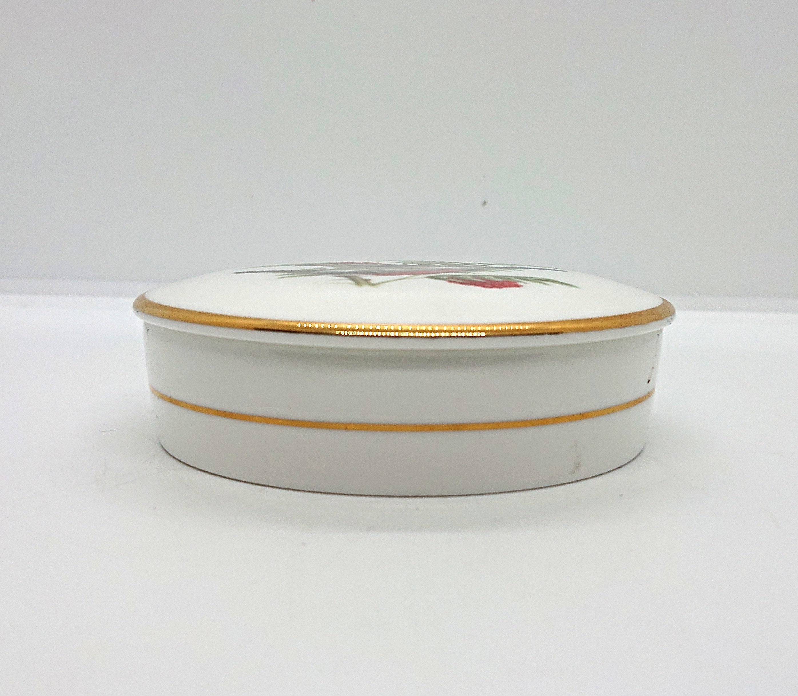 Vintage Coalport Bullfinch Trinket Dish, British Bird Bone China Jewelry Tray