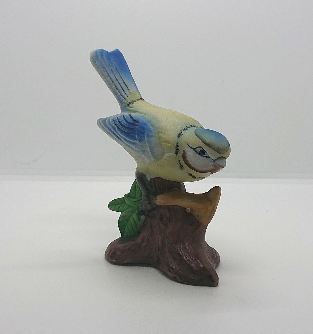 Vintage Porcelain Bird Figurines, Bullfinch, Chaffinch, Green Finch, Blue Tit