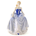 Royal Doulton Figurine  Susan HN4532   Figure of the Year Royal Doulton Figurine Pretty Lady Figurine Dark, Light Blue and White Dress