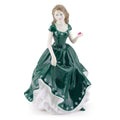 Royal Doulton Figurine Irish Charm HN4580    English (UK) Heritage  Figurine Porcelain Sculpture Green and white Dress Pretty Lady Figure