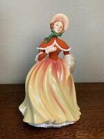 Autumn HN5323 Royal Doulton Pretty Ladies Four Seasons Figurine Royal Doulton Figurine Porcelain Sculpture