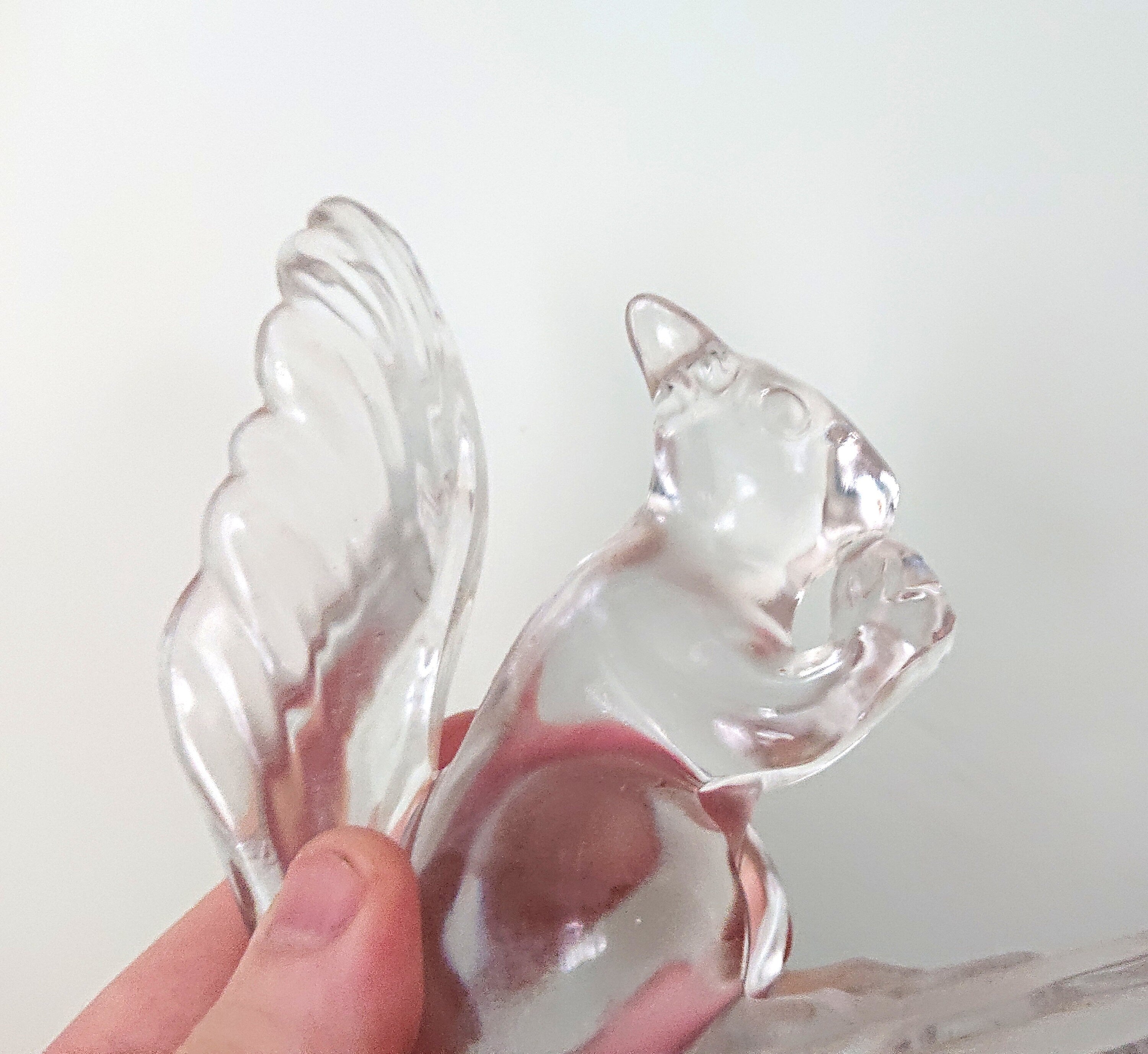 Vintage Glass Squirrel Cristal D'Arques Squirrel, Squirrel, Crystal Squirrel, Glass Squirrel, Decorative Glass, Ornamental Glass Clear Glass