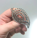 Silver Leaf Brooch Retro Leaf Pin Costume Jewellery Jewelry Vintage