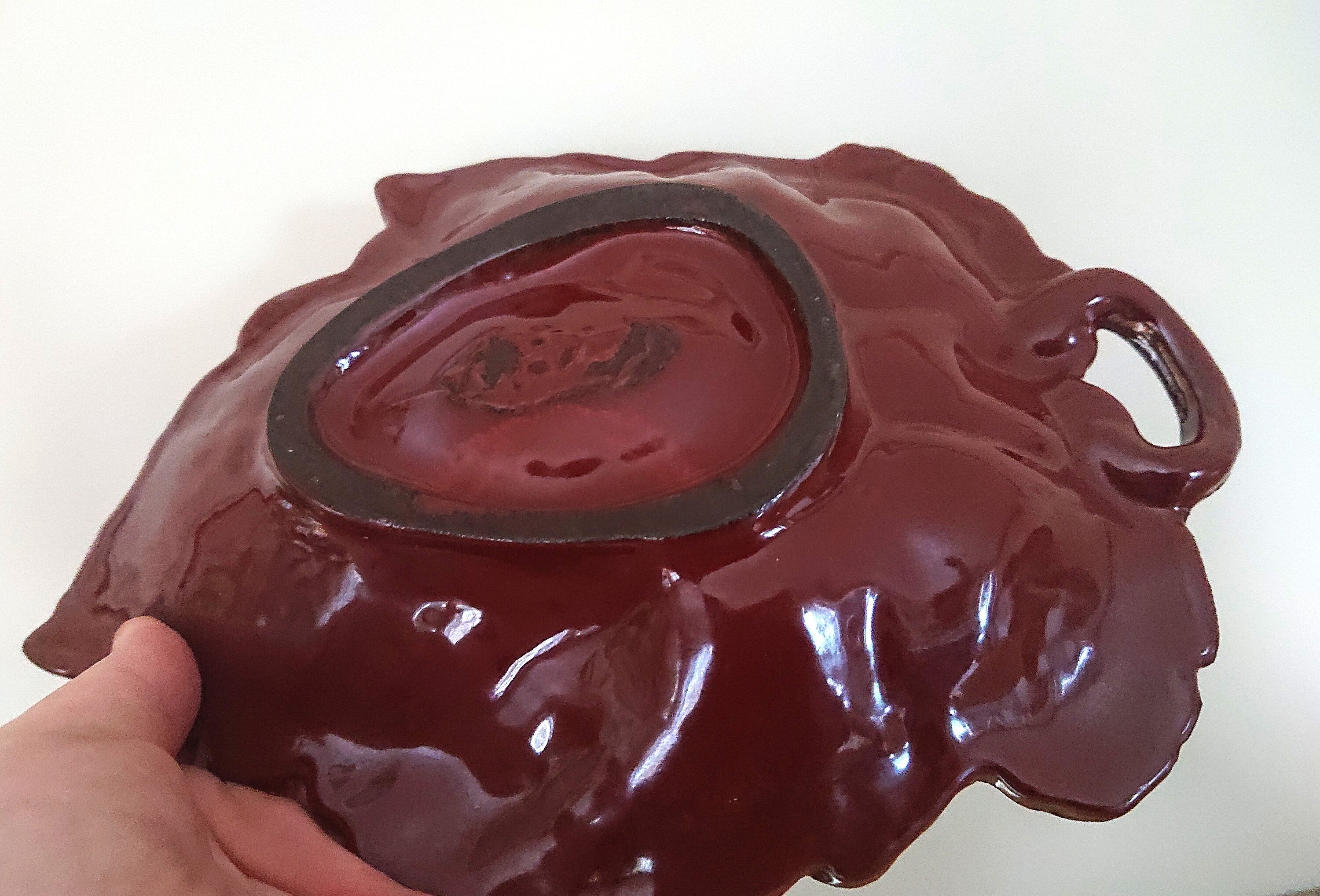 Vintage Leaf Dish Metal Maple Leaf with Lustre effect Cast Iron Key Dish Decorative Ornamental Leaf Décor Homeware VERY HEAVY