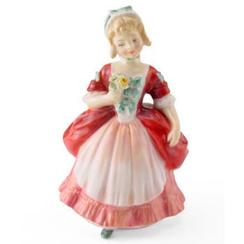 Royal Doulton Figurine Valerie HN2107 by Peggy Davies Child Study Small Doulton Figure Porcelain Ornament