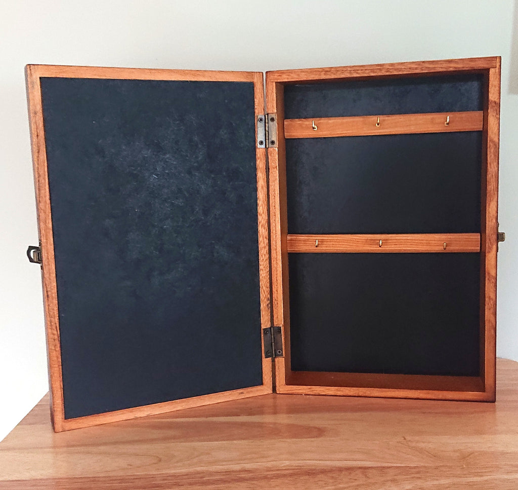 Vintage Rooster Key Cabinet Wooden Key Box Cabinet Keys Storage  Hooks Storage Wall Country Cottage Kitsch Wall Cabinet