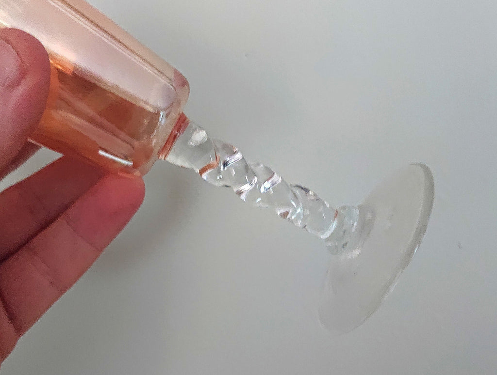 Vintage Sherry Glasses Set of 3 Pink/Orange Kitsch Vintage Barware Drinking Glasses Mid Century