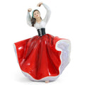 Royal Doulton Karen HN2388 Pretty Lady Figurine by Peggy Davis Classics Lady Statue Porcelain Figurine Red and White Vintage Doulton Lady