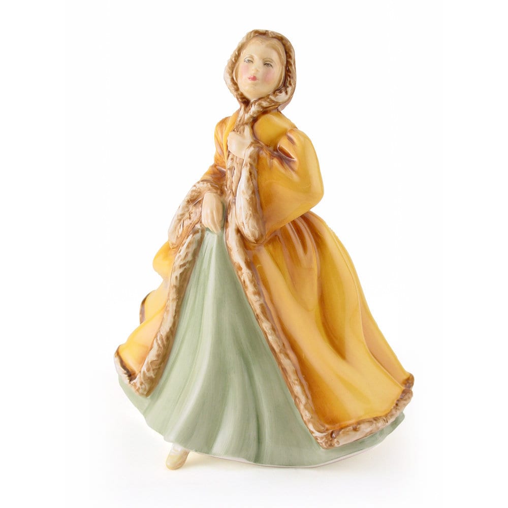 Royal Doulton Rachel HN2919 Classic Pretty Ladies Lady Figurine By Peter Gee Porcelain Lady Statue Figure Green and Yellow Dress