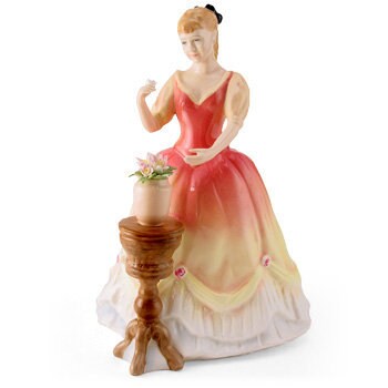 Sarah HN3380  Royal Doulton Figurine Michael Doulton Events pretty Lady Figurine Collectable Vintage Doulton Porcelain Statue Figure Boxed