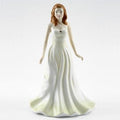 June HN4975 (Pearl)  Royal Doulton Figurine The Gemstones Collection by Tom Mason Pretty Lady Figurine Vintage Doulton Porcelain Statue